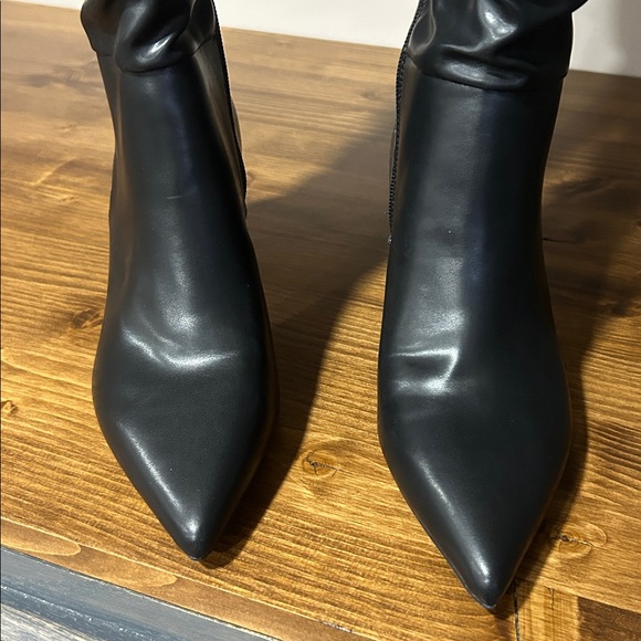 INC International Concepts Black Over the Knee Boots size 7.5 - Picture 4 of 10